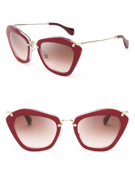 miu miu red cat eye glasses|Women's Miu Miu Cat.